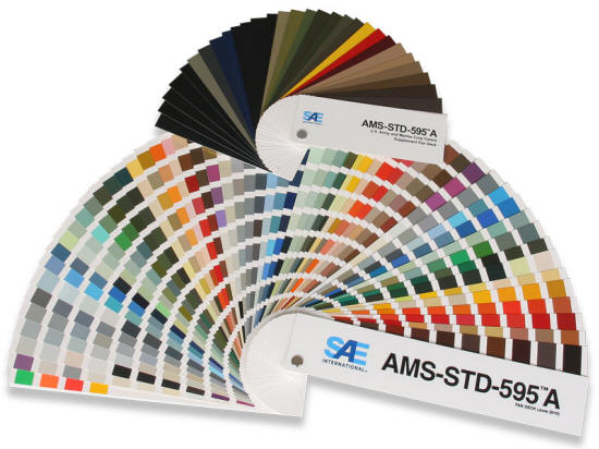 AMS Std. 595A color fan