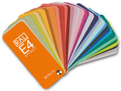 RAL E4 metallic colour fan